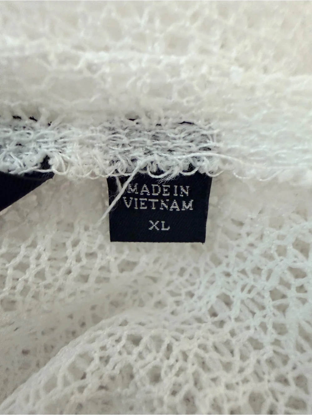 Colleen Lopez White Lace Sheer Cardigan